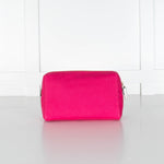 Anya Hindmarch Pink Canvas Zip Top Makeup Bag