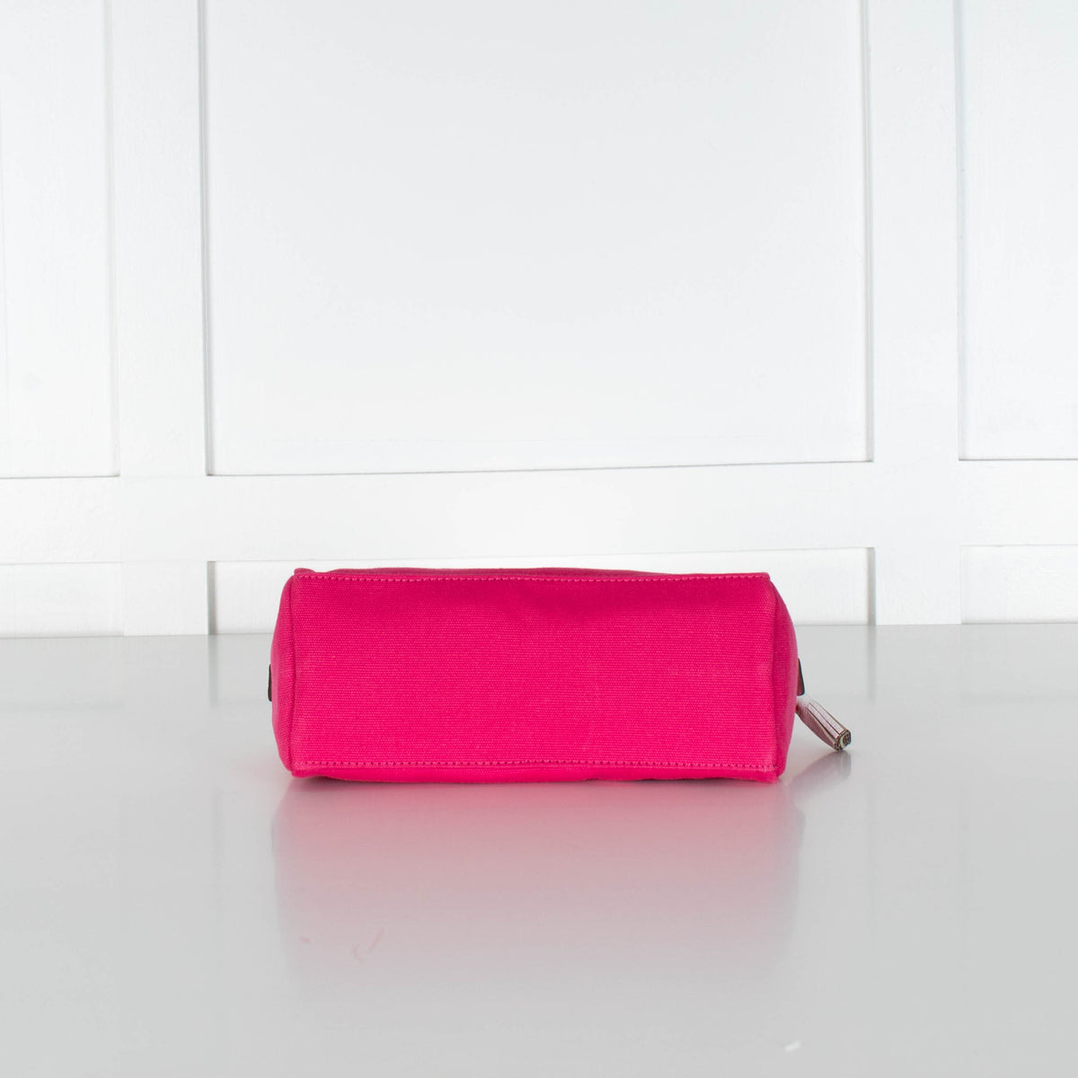 Anya Hindmarch Pink Canvas Zip Top Makeup Bag