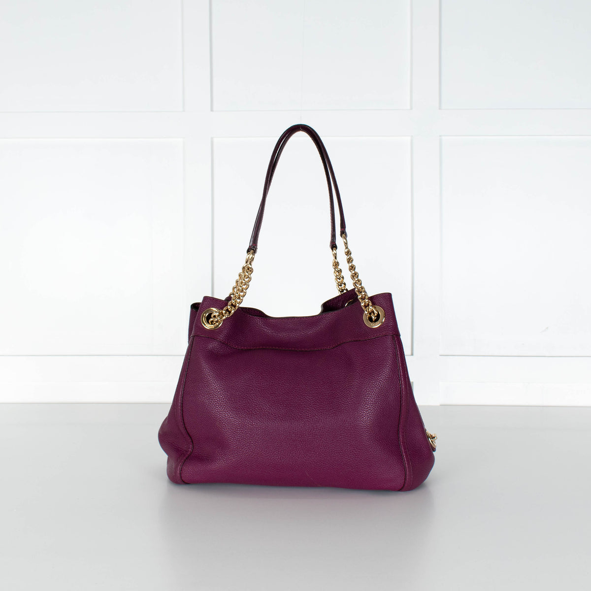 Coach Purple Turnlock Edie Shoulder Bag