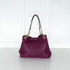 Coach Purple Turnlock Edie Shoulder Bag