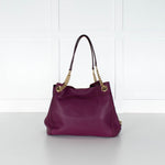 Coach Purple Turnlock Edie Shoulder Bag
