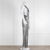 MM6 Maison Margiela Black White Stripe Dungarees