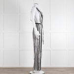 MM6 Maison Margiela Black White Stripe Dungarees