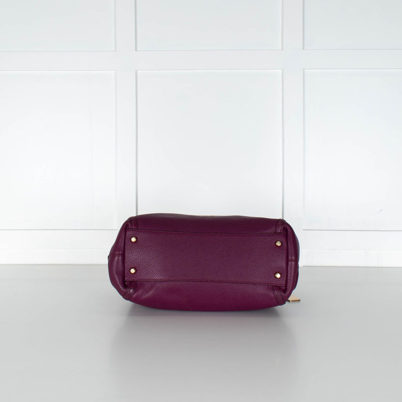 Coach Purple Turnlock Edie Shoulder Bag