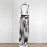 MM6 Maison Margiela Black White Stripe Dungarees