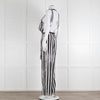 MM6 Maison Margiela Black White Stripe Dungarees