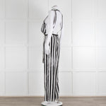MM6 Maison Margiela Black White Stripe Dungarees