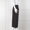 Alexander McQueen Grey Wool With Pink Stripes Long  Skirt