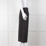 Alexander McQueen Grey Wool With Pink Stripes Long  Skirt
