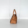 Michael Kors Cream Canvas Top Handle Tote With Detachable Long Strap