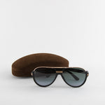 Tom Ford Dimitry Black Sunglasses With Gold Rim