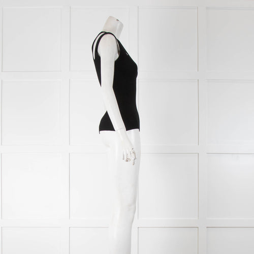 Alexander McQueen Black Cutout Tanktop