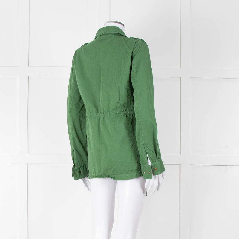 Lily Aldridge For Velvet Green Zip Up Jacket