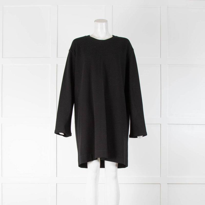 Le Set Black Long Line TShirt Dress