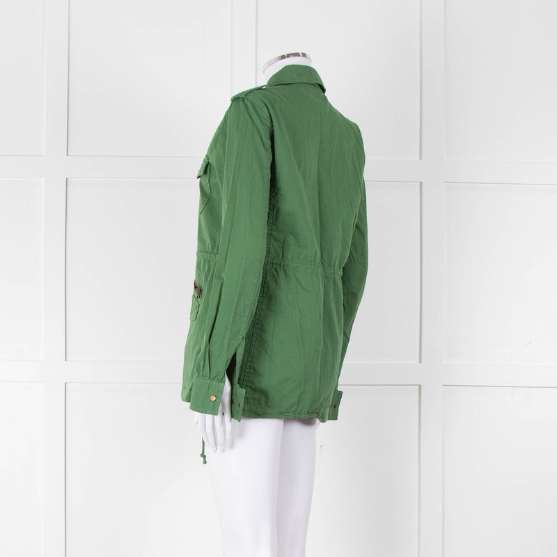 Lily Aldridge For Velvet Green Zip Up Jacket