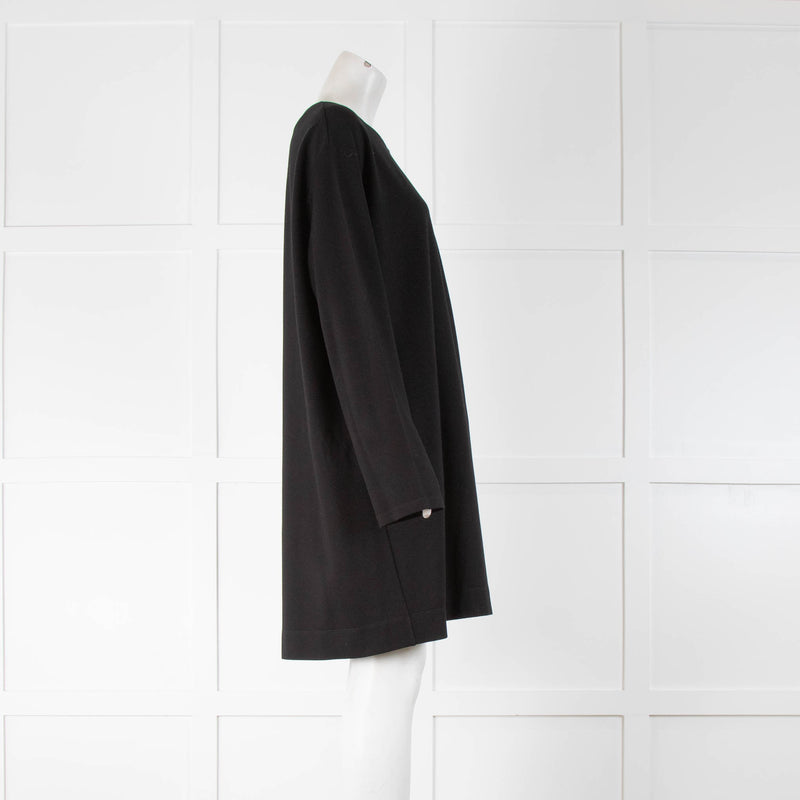 Le Set Black Long Line TShirt Dress