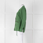 Lily Aldridge For Velvet Green Zip Up Jacket