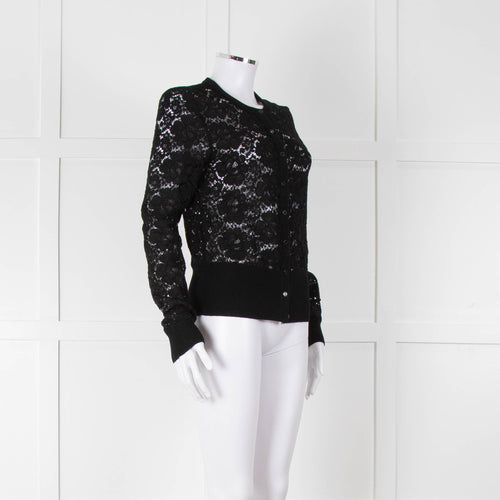 Dolce & Gabbana Black Lace Cardigan