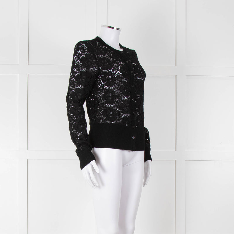Dolce & Gabbana Black Lace Cardigan
