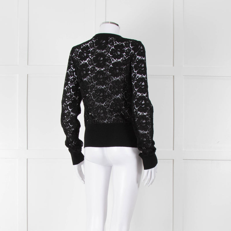 Dolce & Gabbana Black Lace Cardigan