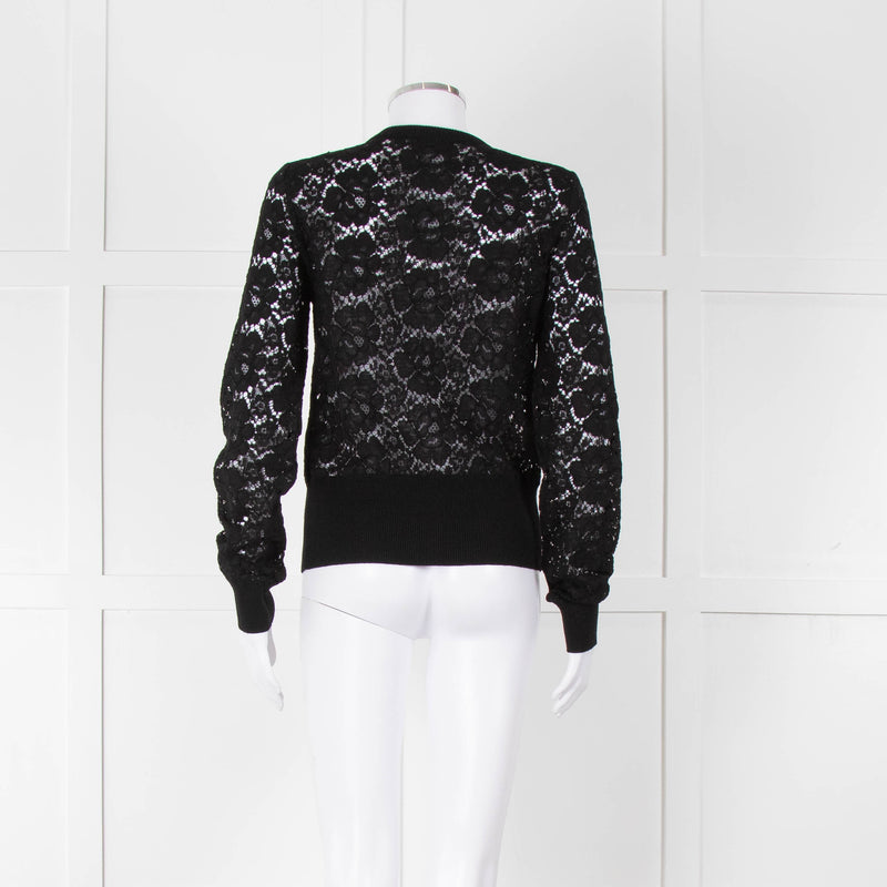 Dolce & Gabbana Black Lace Cardigan