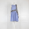MSGM Blue Black Gingham Sleeveless Dress