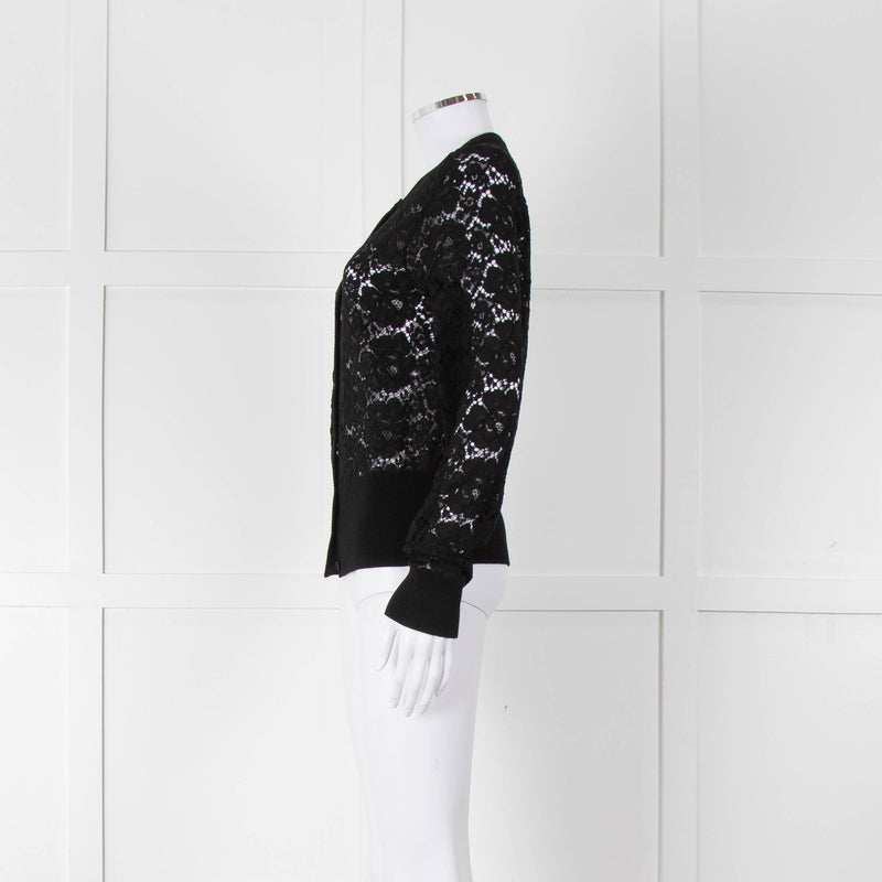 Dolce & Gabbana Black Lace Cardigan