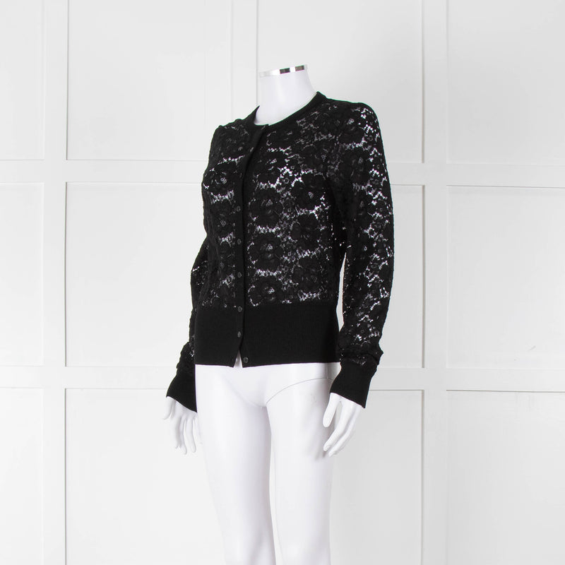 Dolce & Gabbana Black Lace Cardigan