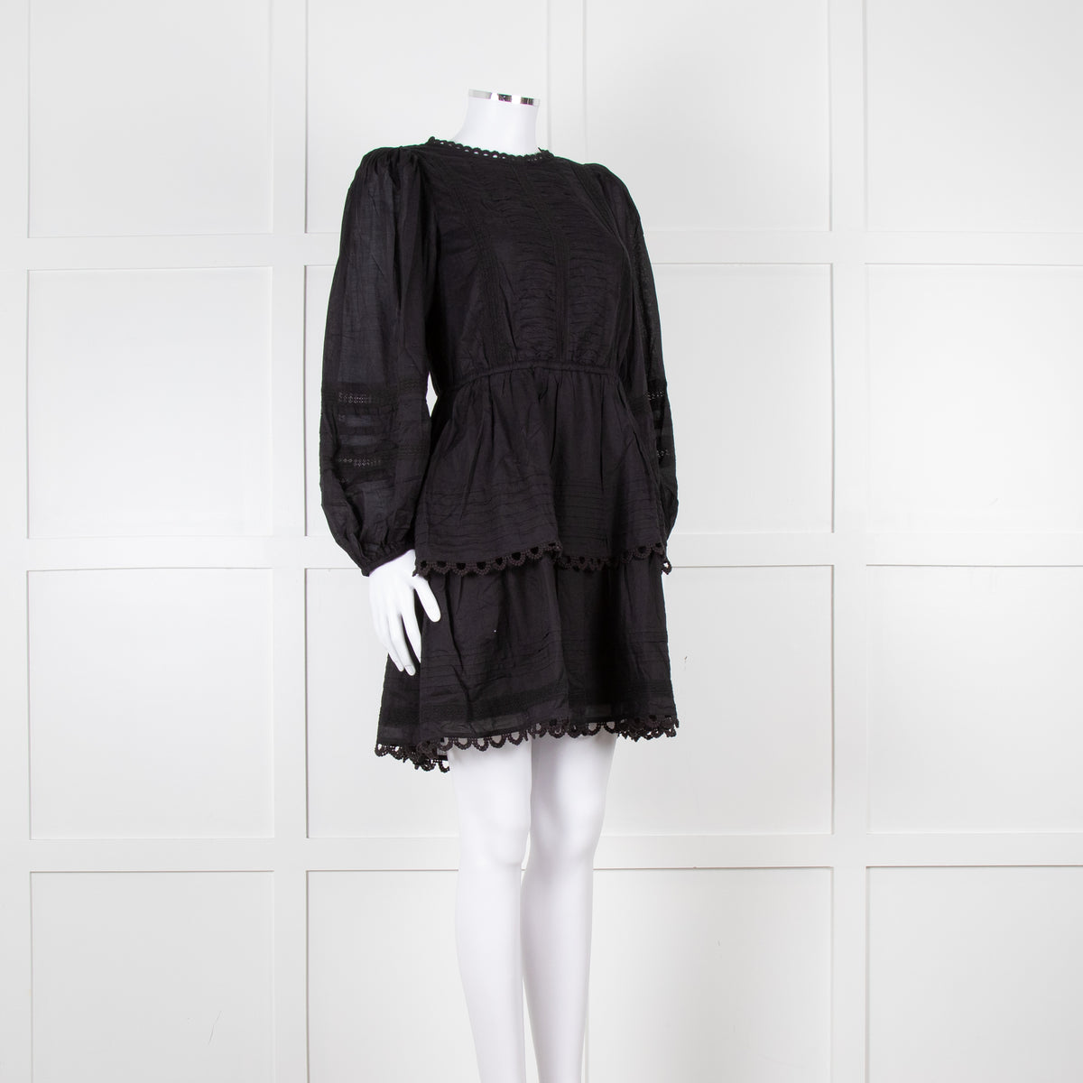 Farm Rio Black L/S Mini Dress