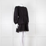 Farm Rio Black L/S Mini Dress