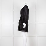 Farm Rio Black L/S Mini Dress