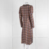 By Timo Floral Long Sleeve Collared Midi Dress