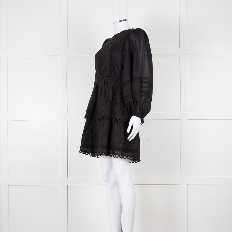 Farm Rio Black L/S Mini Dress