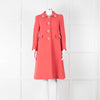 Dolce & Gabbana Salmon Pink Rose Detail Coat