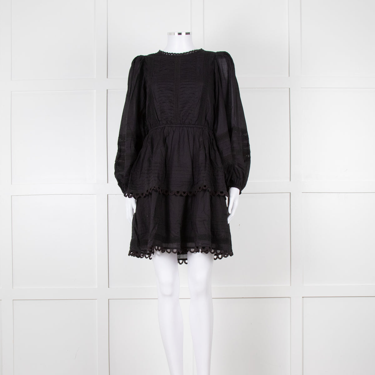Farm Rio Black L/S Mini Dress