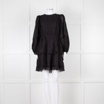Farm Rio Black L/S Mini Dress