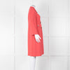 Dolce & Gabbana Salmon Pink Rose Detail Coat