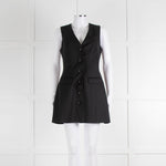 Anna Quan Black Sleeveless Waistcoat Mini Dress