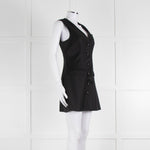 Anna Quan Black Sleeveless Waistcoat Mini Dress