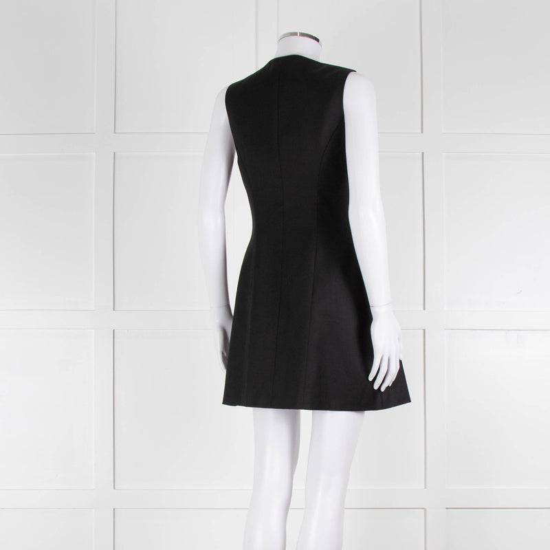 Anna Quan Black Sleeveless Waistcoat Mini Dress