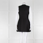 Anna Quan Black Sleeveless Waistcoat Mini Dress