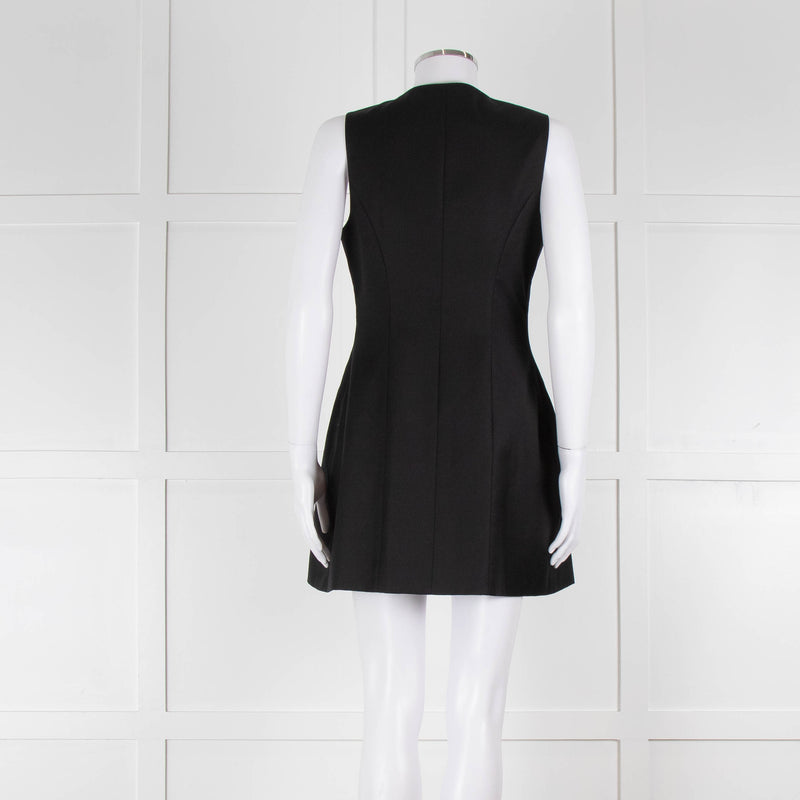 Anna Quan Black Sleeveless Waistcoat Mini Dress