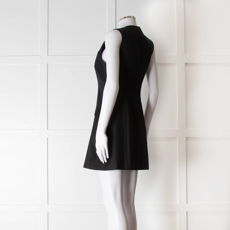 Anna Quan Black Sleeveless Waistcoat Mini Dress