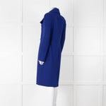 Roland Mouret Royal Blue Zip Up Coat