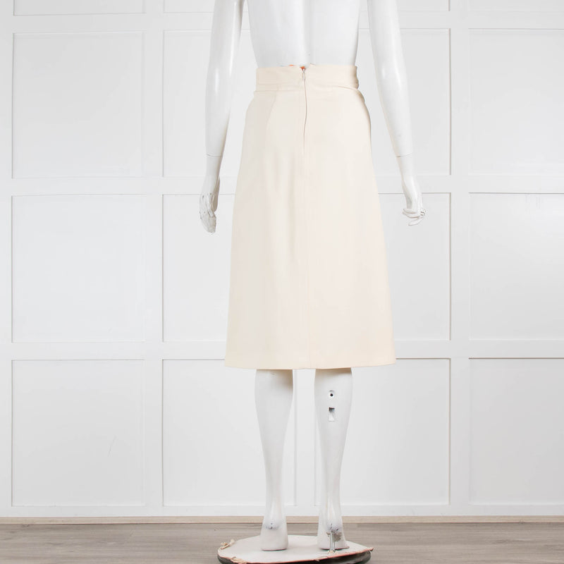 Burberry white skirt clearance