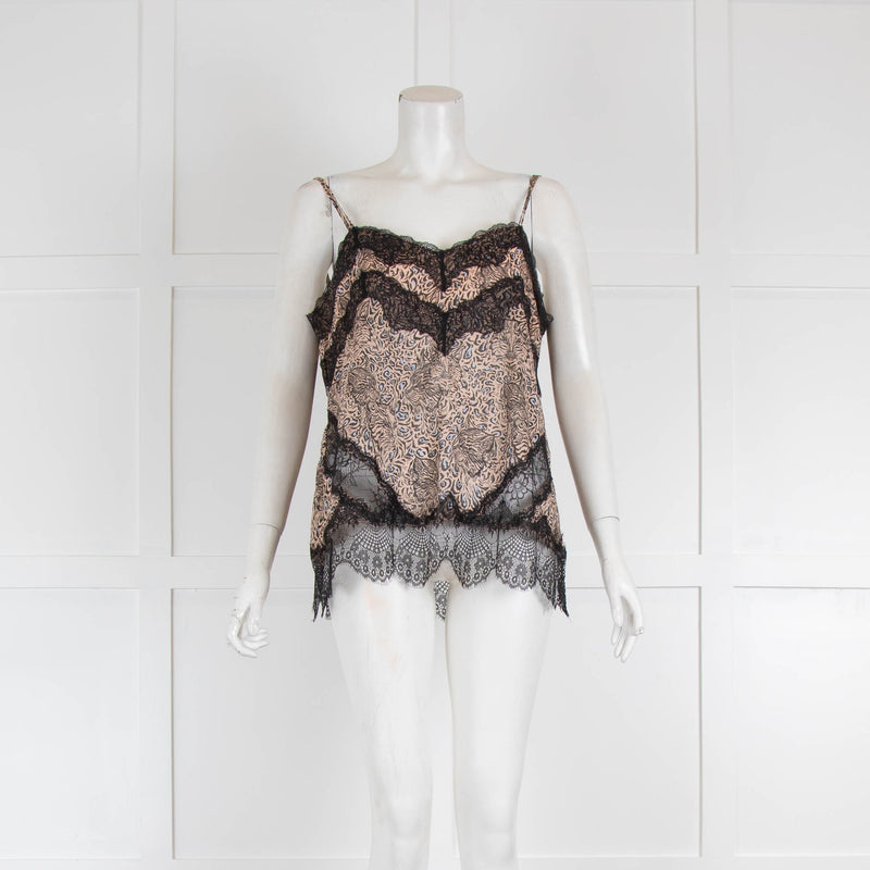 Goldhawk Leopard Lace Trim Cami