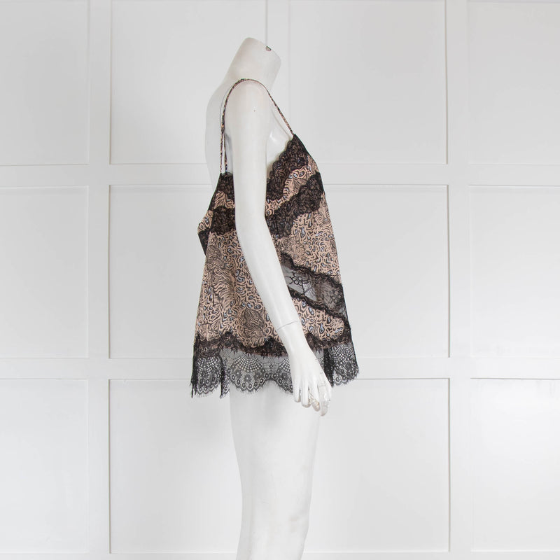 Goldhawk Leopard Lace Trim Cami