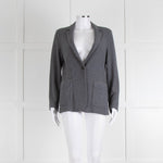 Fabiana Filippi Grey Soft Knitted Jacket