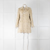 Burberry Prorsum Cream  Textured Velvet Short Coat