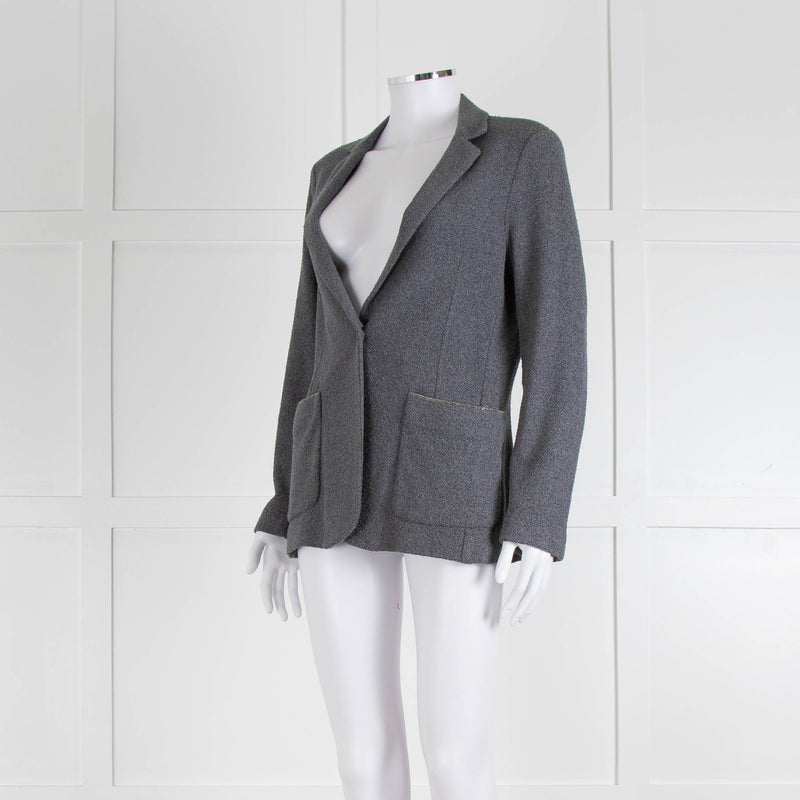 Fabiana Filippi Grey Soft Knitted Jacket